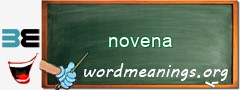 WordMeaning blackboard for novena